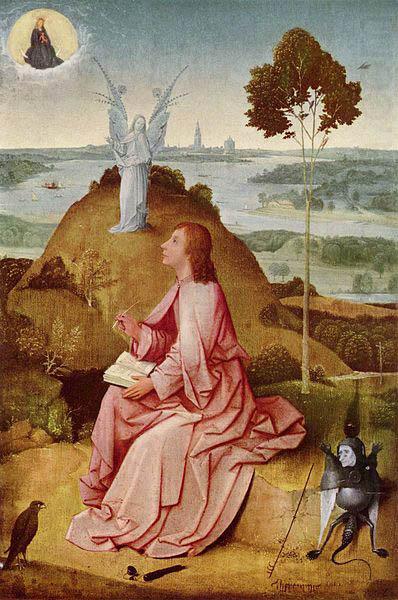 Saint John the Evangelist on Patmos., Hieronymus Bosch